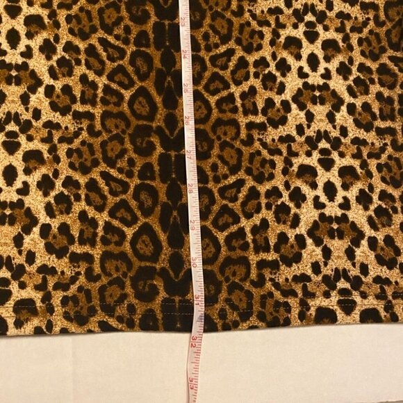 LEOPARD Print Mini Dress Stretchy Size M - Picture 11 of 12